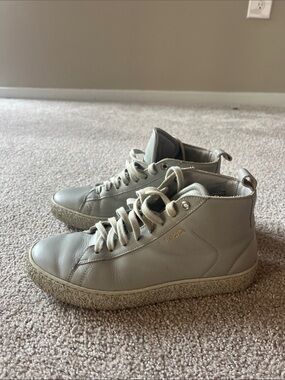 Axel Arigato Light Gray High-Top Sneakers